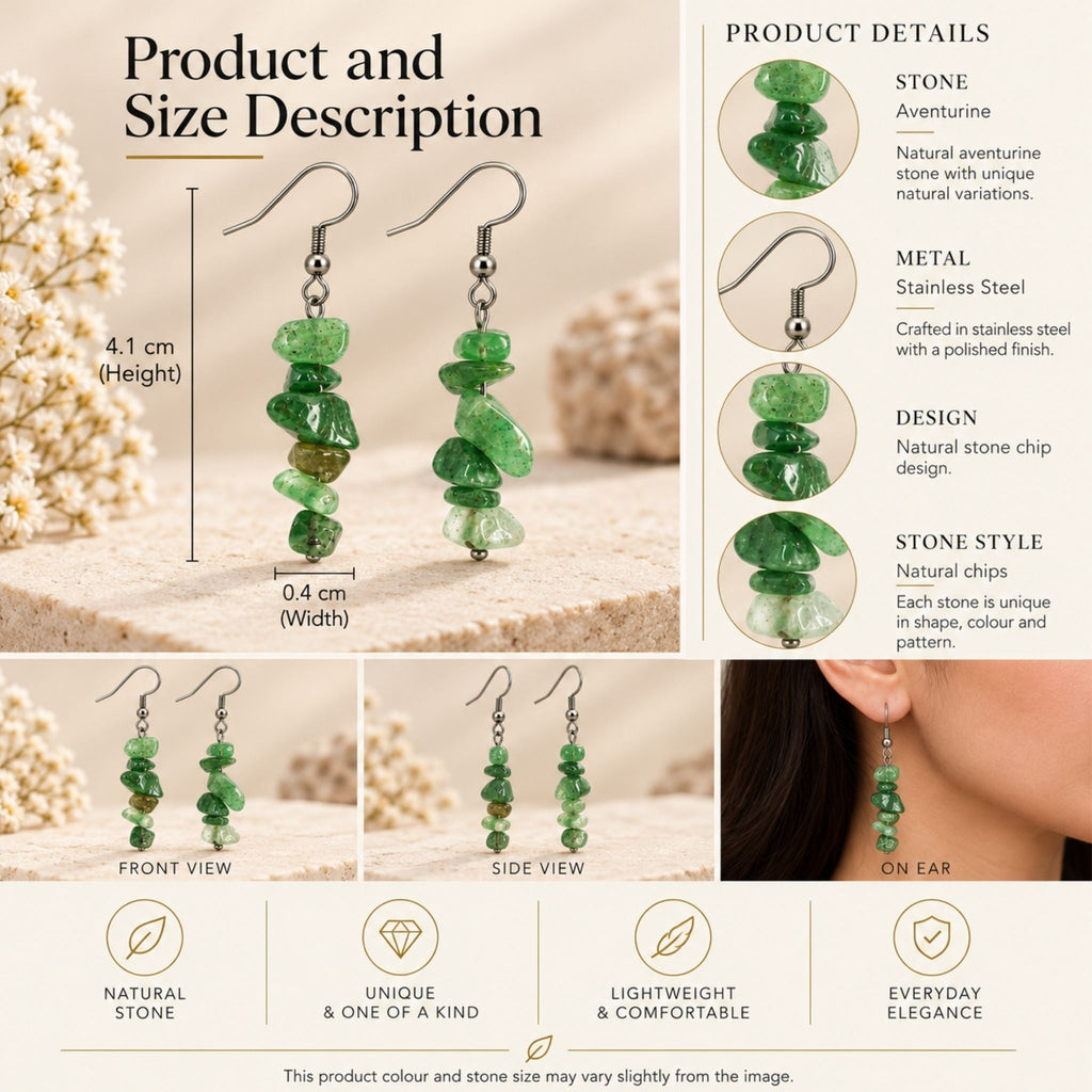 Aventurine Forest Earrings N3VO