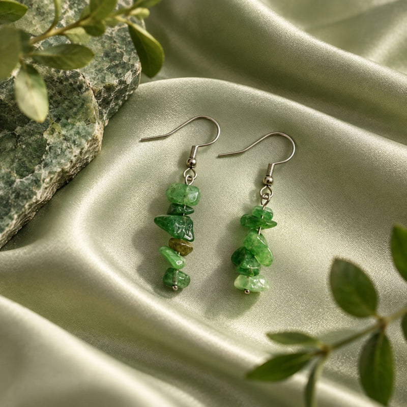 Aventurine Forest Earrings
