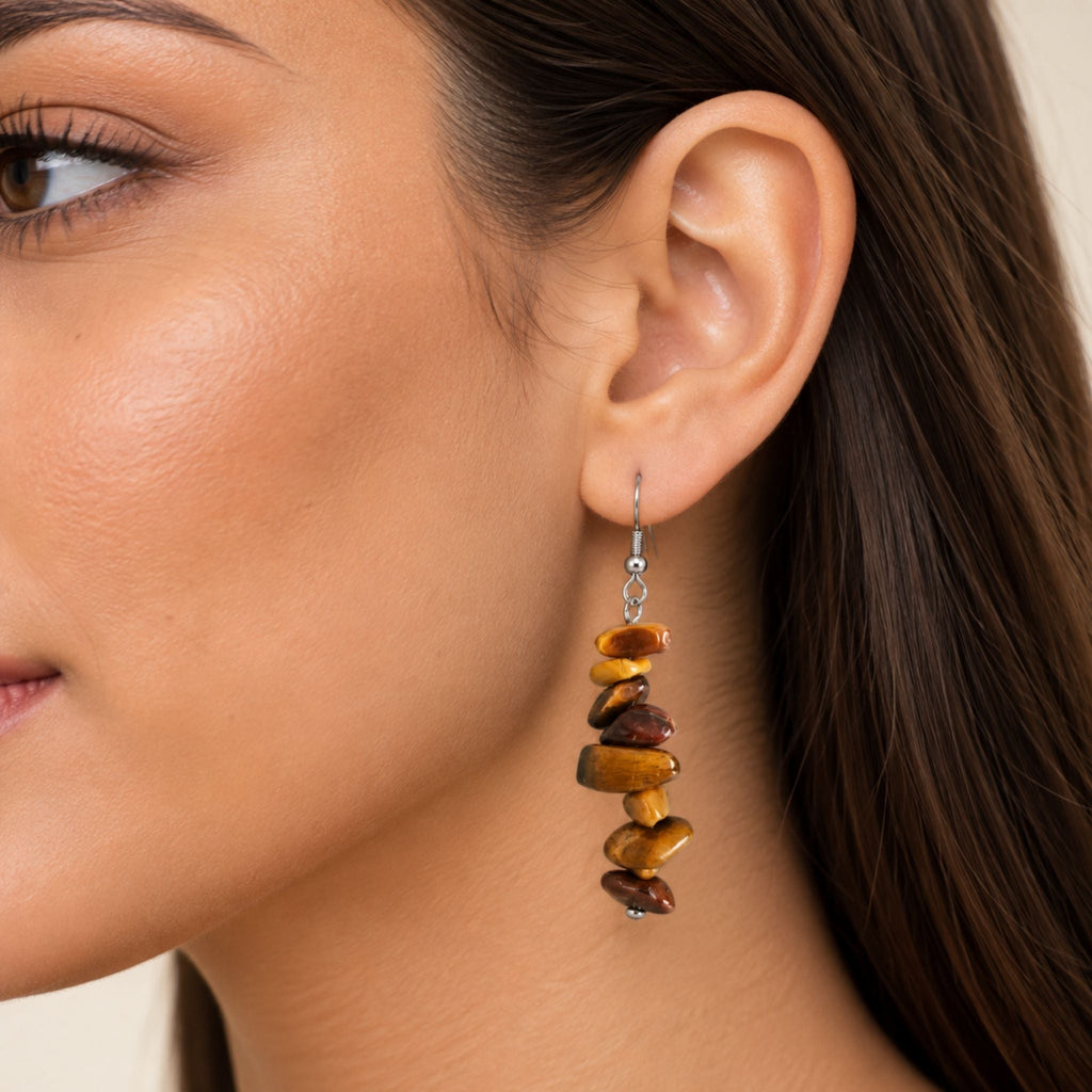 Tiger Eye Sienna Earrings N3VO