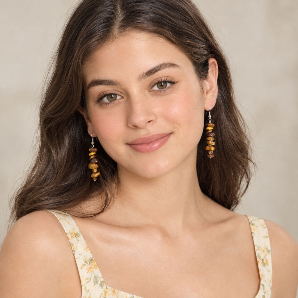 Tiger Eye Sienna Earrings N3VO