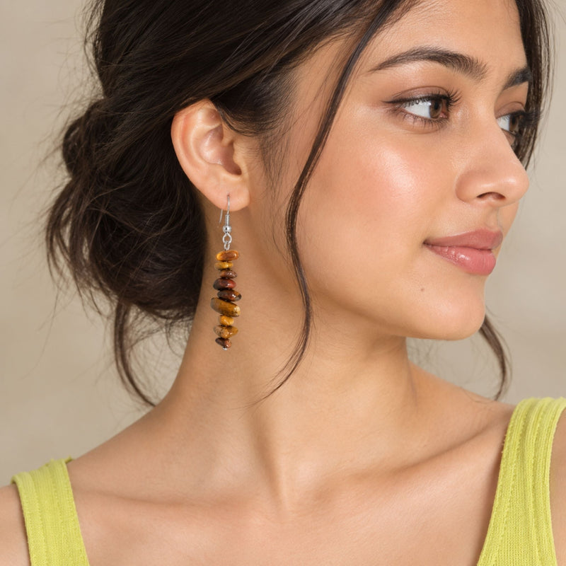 Tiger Eye Sienna Earrings