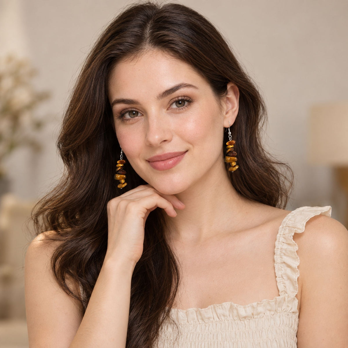 Tiger Eye Sienna Earrings N3VO