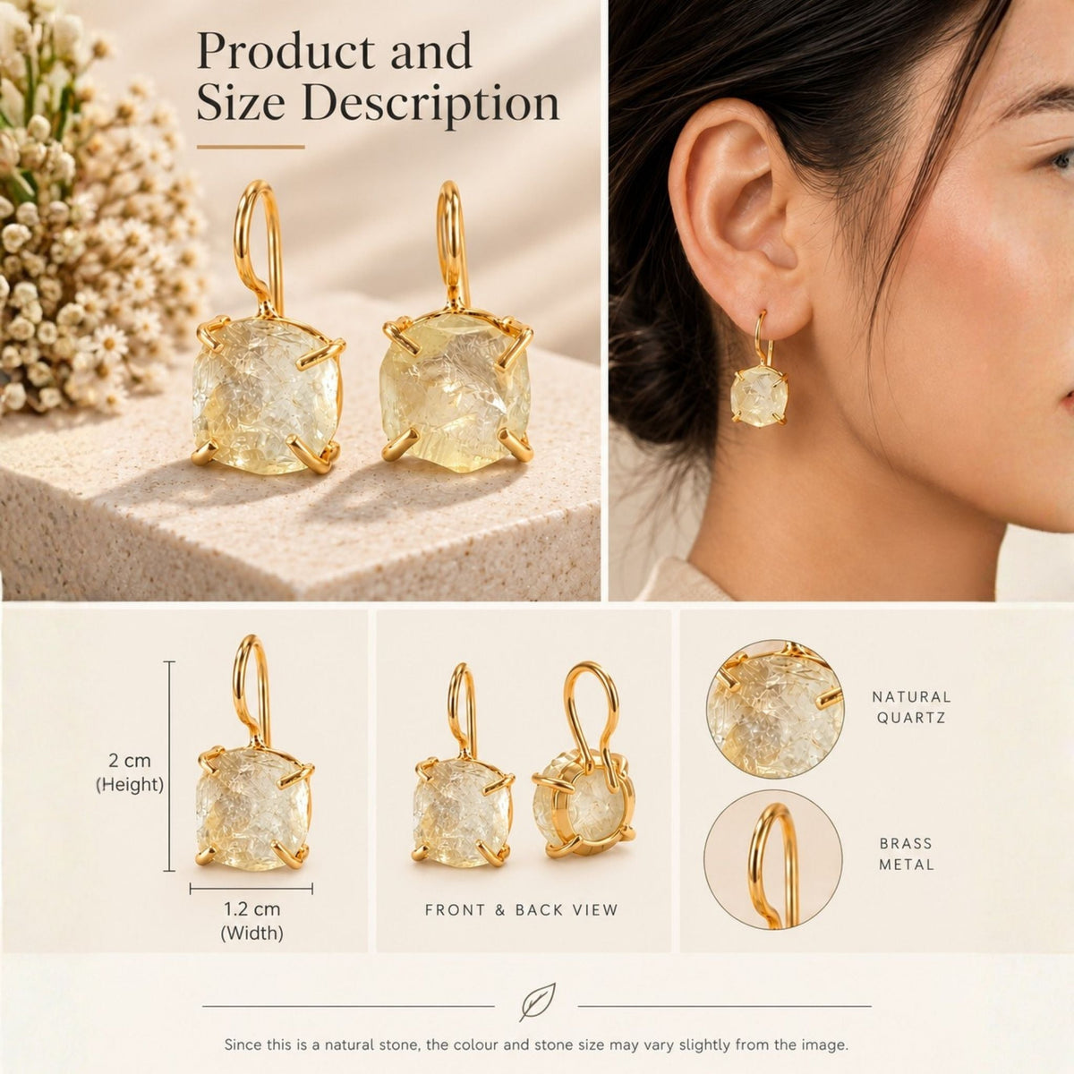 Quartz Dawnlight Earrings N3VO
