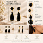 Labradorite Midnight Earrings N3VO
