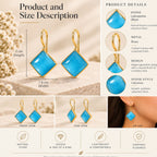 Cabochon Skyglass Earrings N3VO