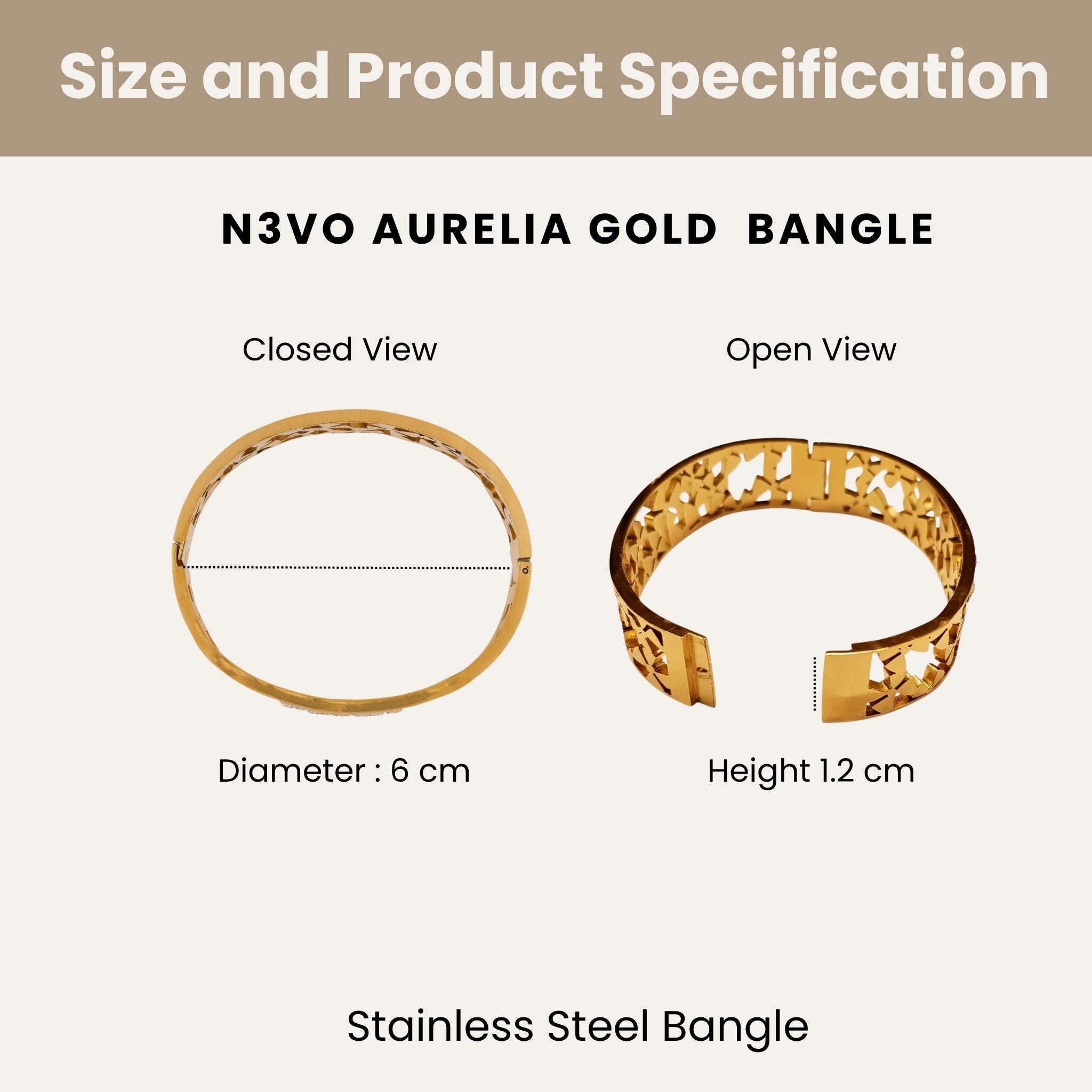Aurelia Gold Bangle N3VO