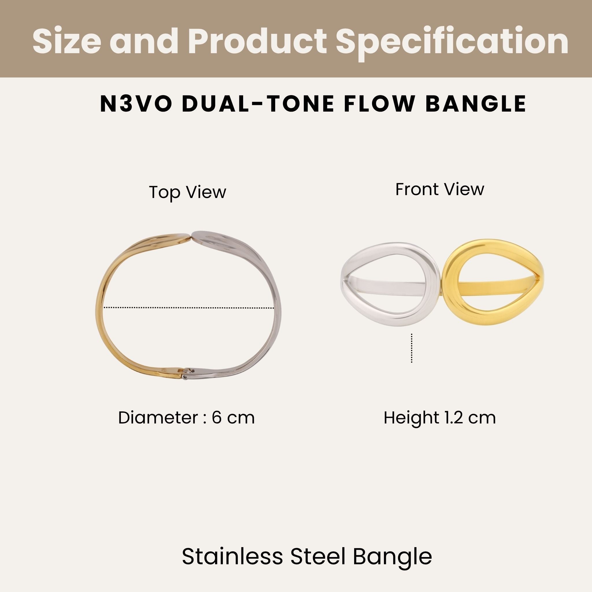 Dual-Tone Bangle N3VO