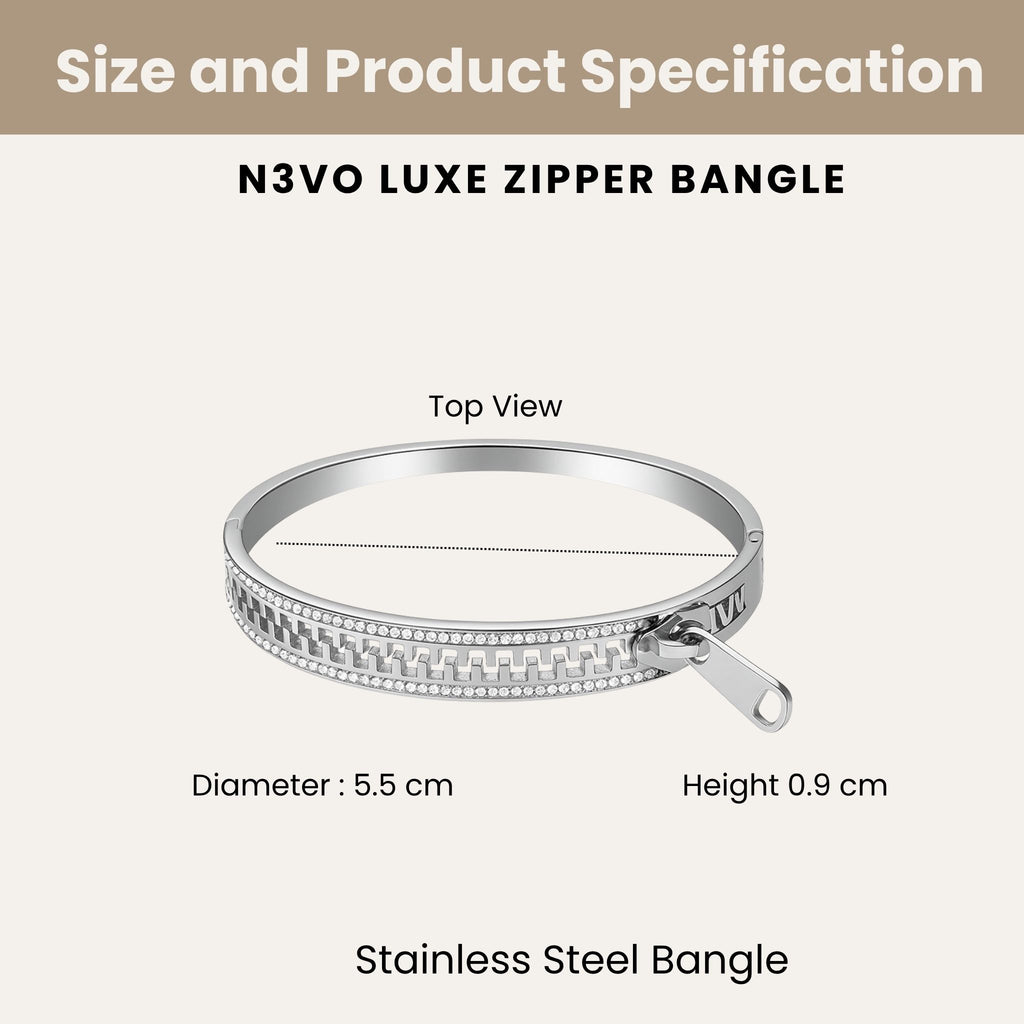 Luxe Zipper Bangle