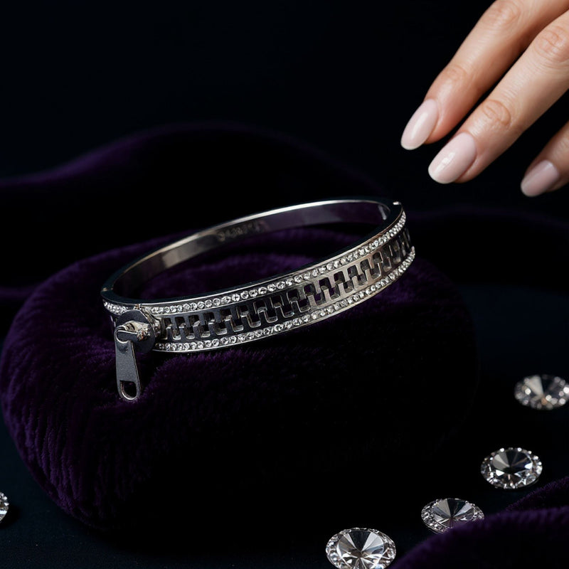 Luxe Zipper Bangle