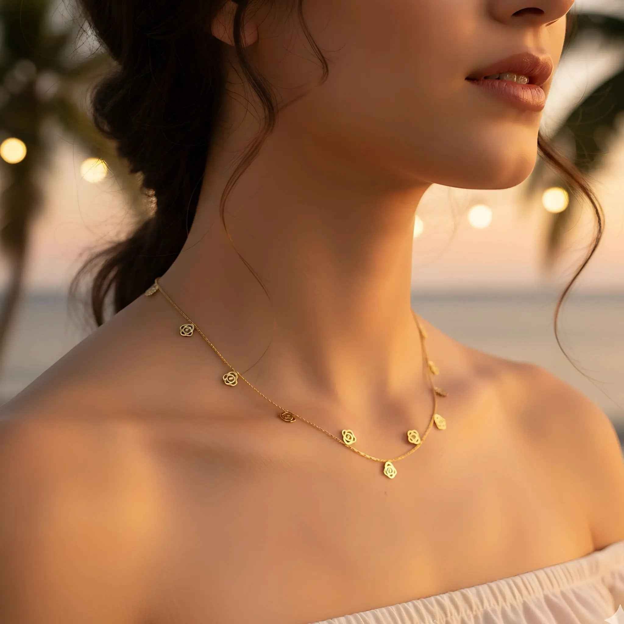 Rosette Whisper Necklace