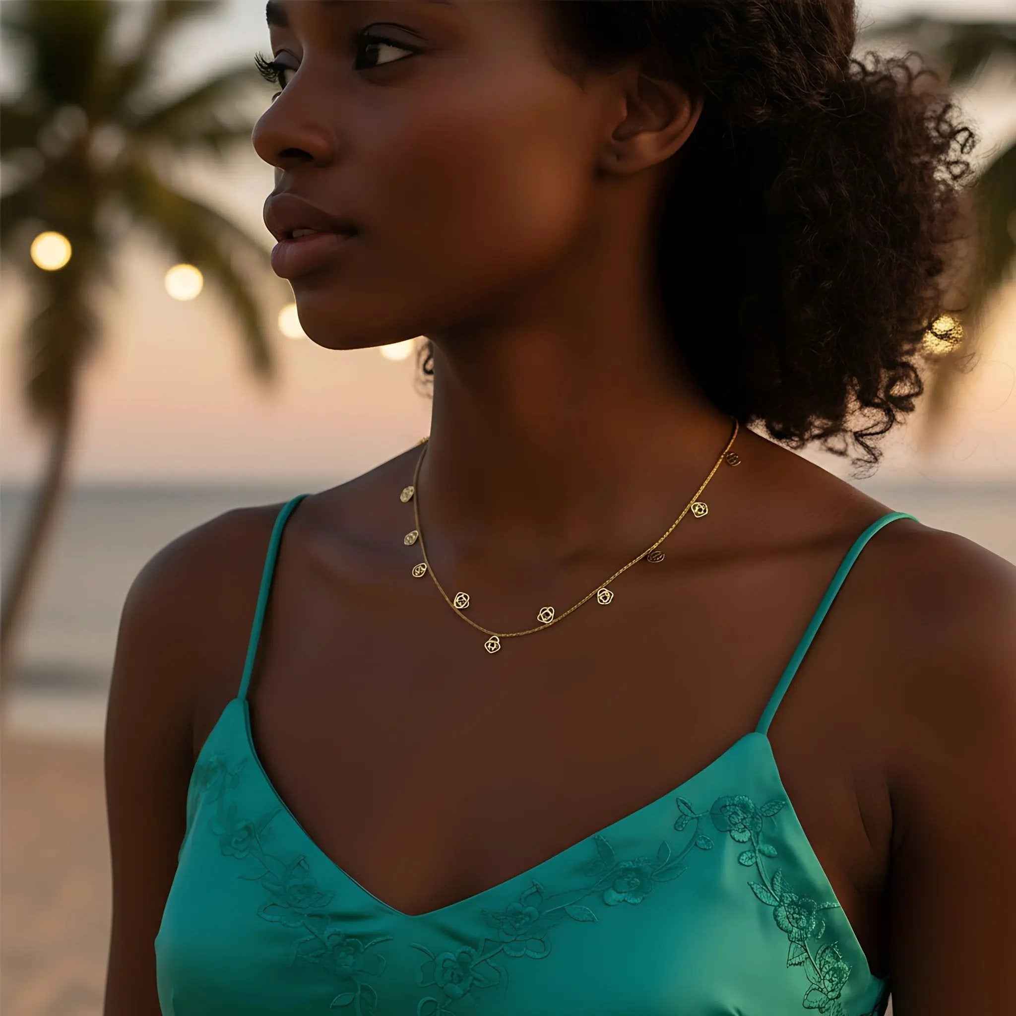 Rosette Whisper Necklace