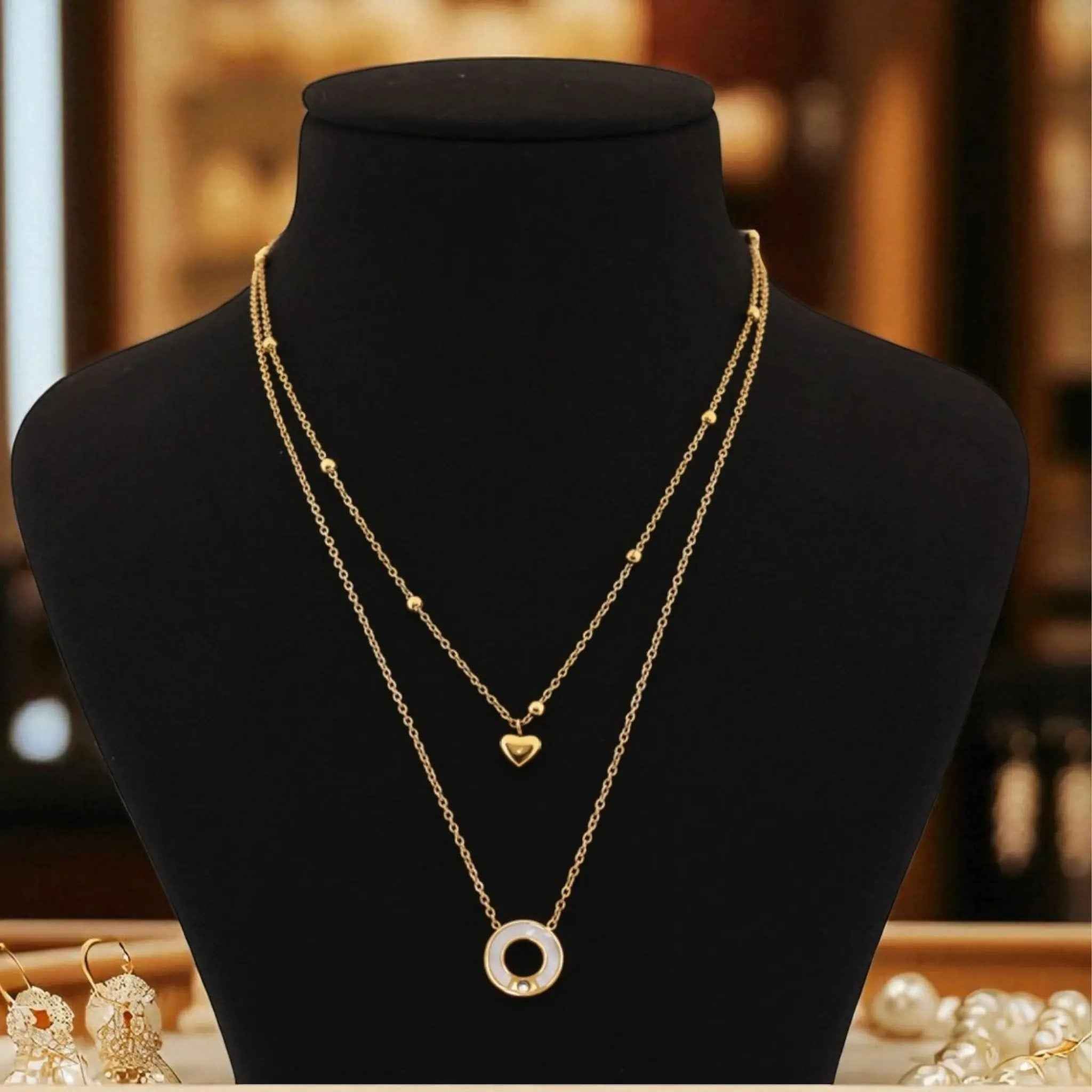 Halo Heart Necklace