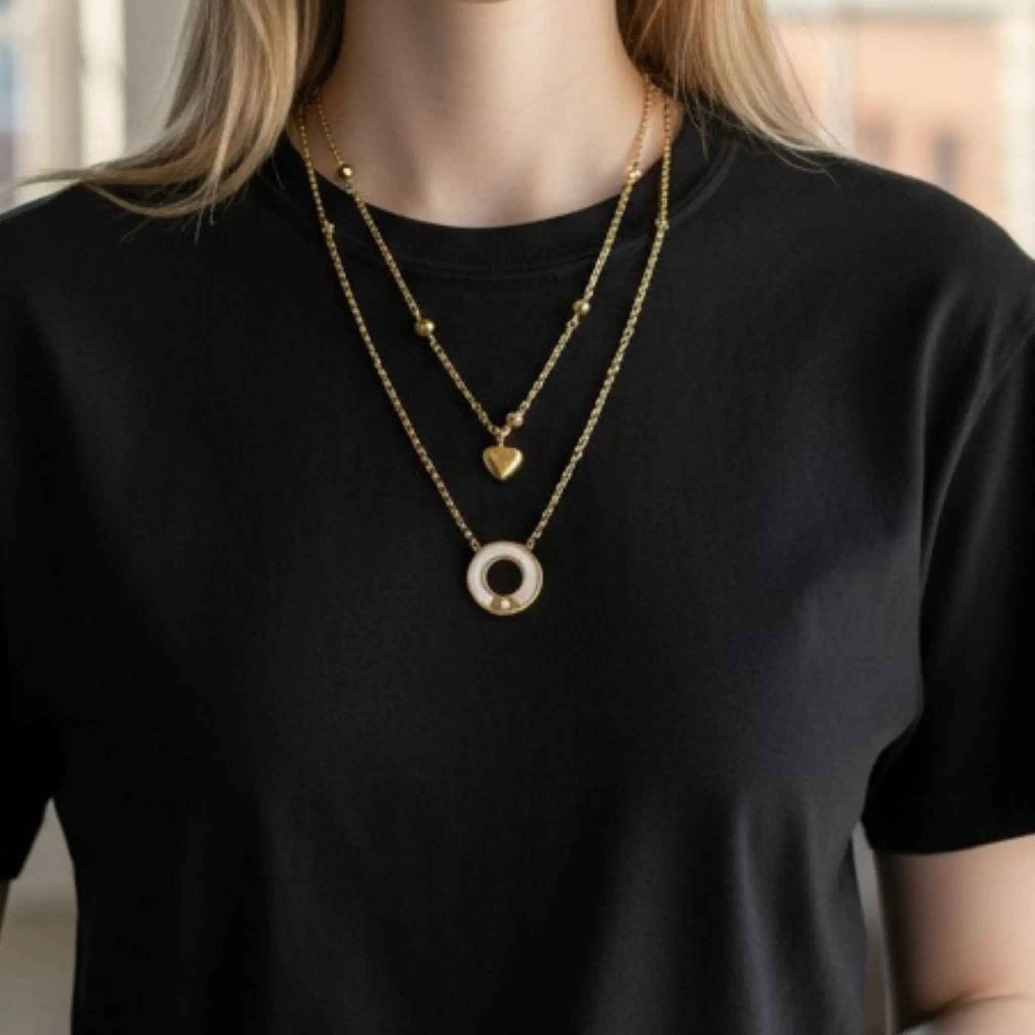Halo Heart Necklace