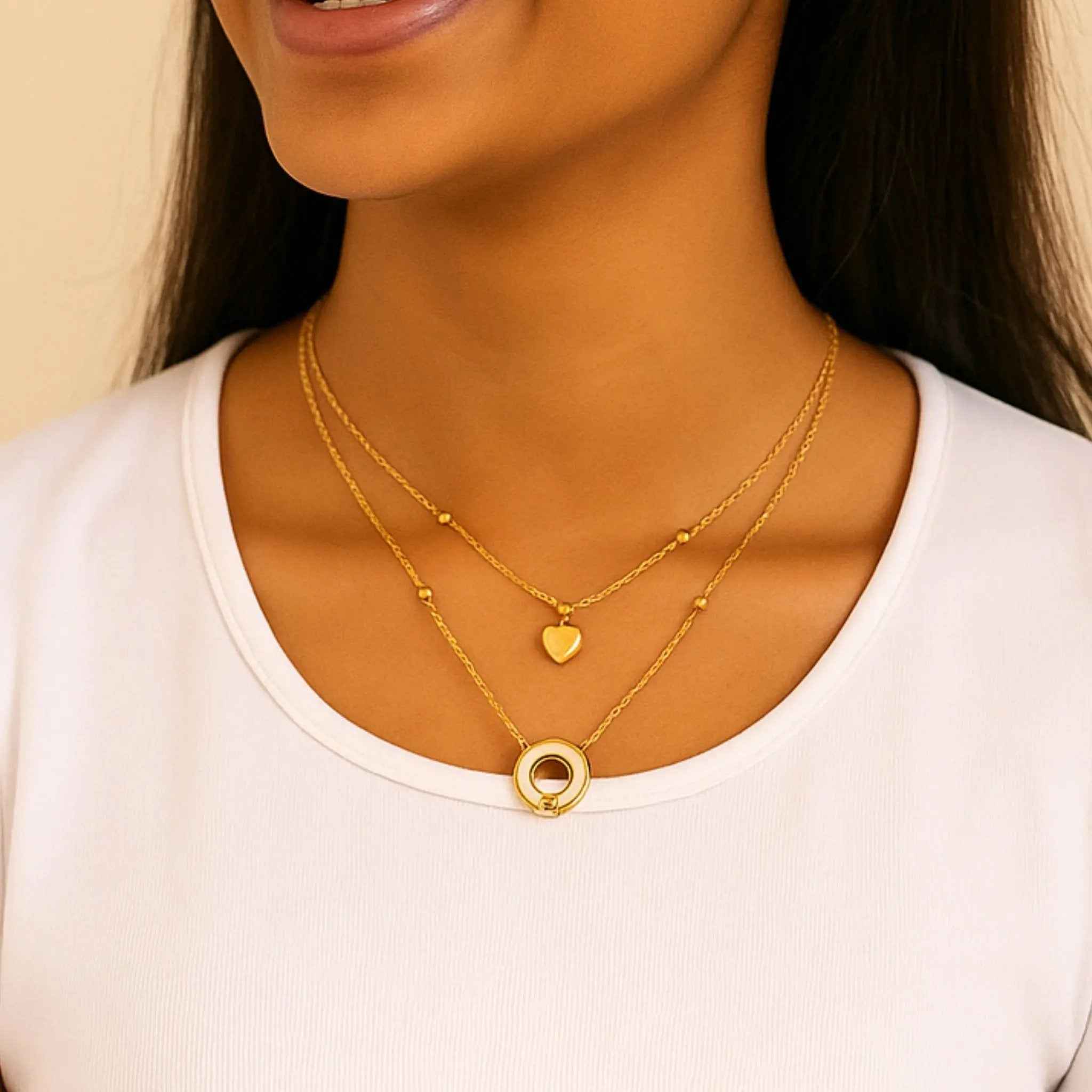 Halo Heart Necklace