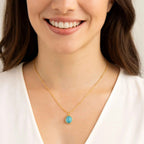 Azure Droplet Necklace