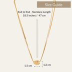 Golden Pebble Necklace N3VO