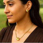 Golden Pebble Necklace