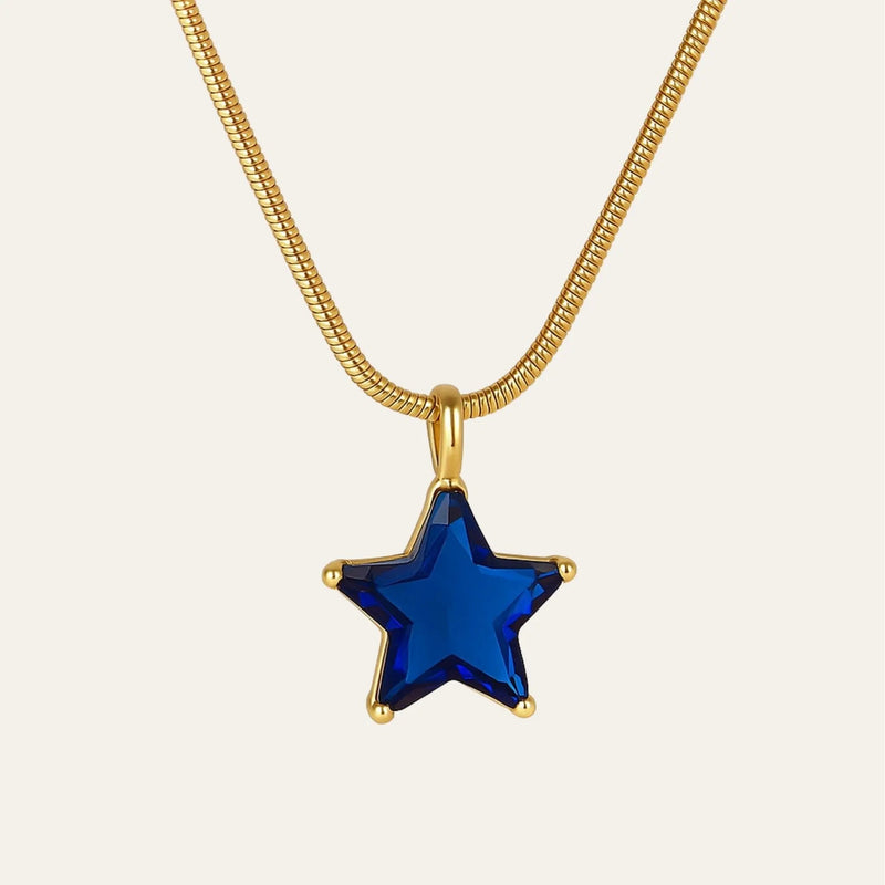 Celestial Blue Star Necklace