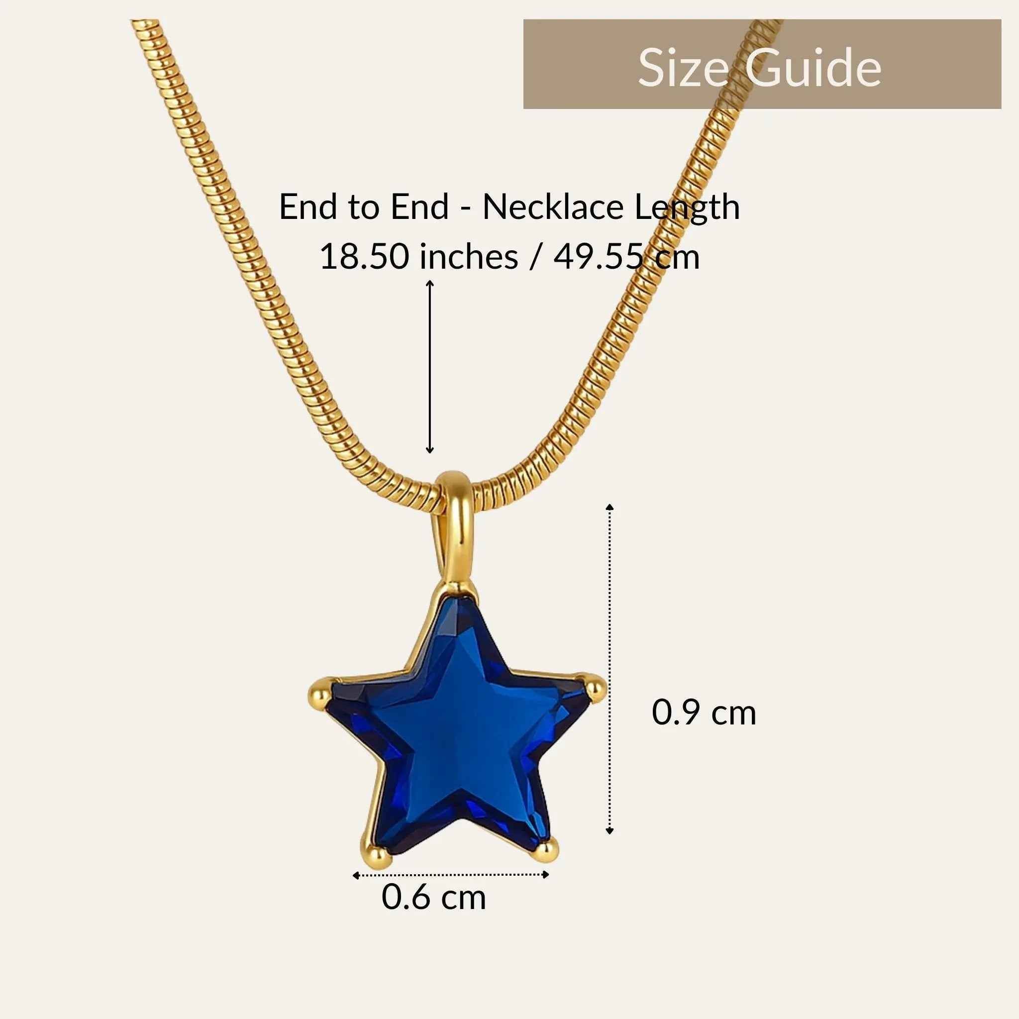 Celestial Blue Star Necklace