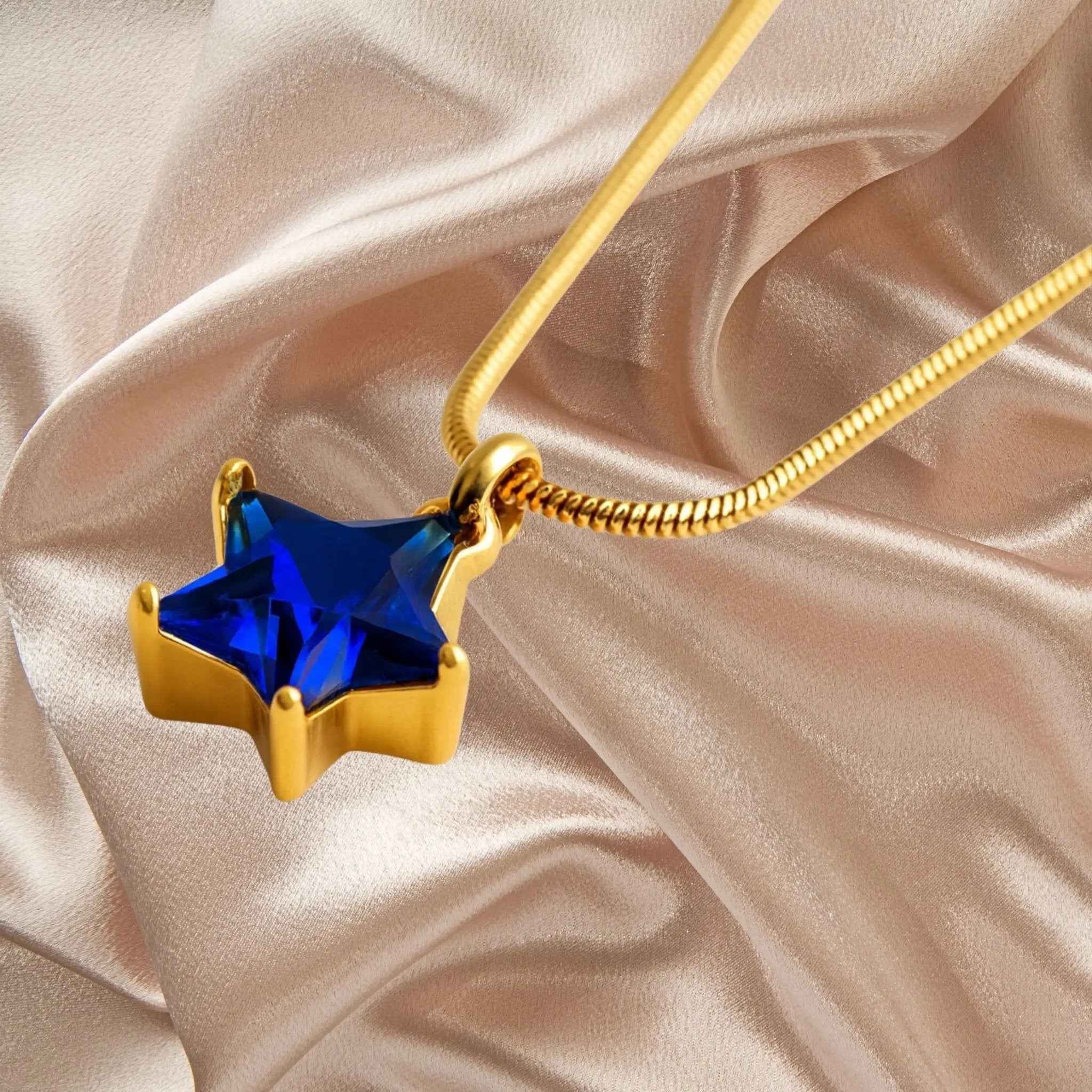 Celestial Blue Star Necklace
