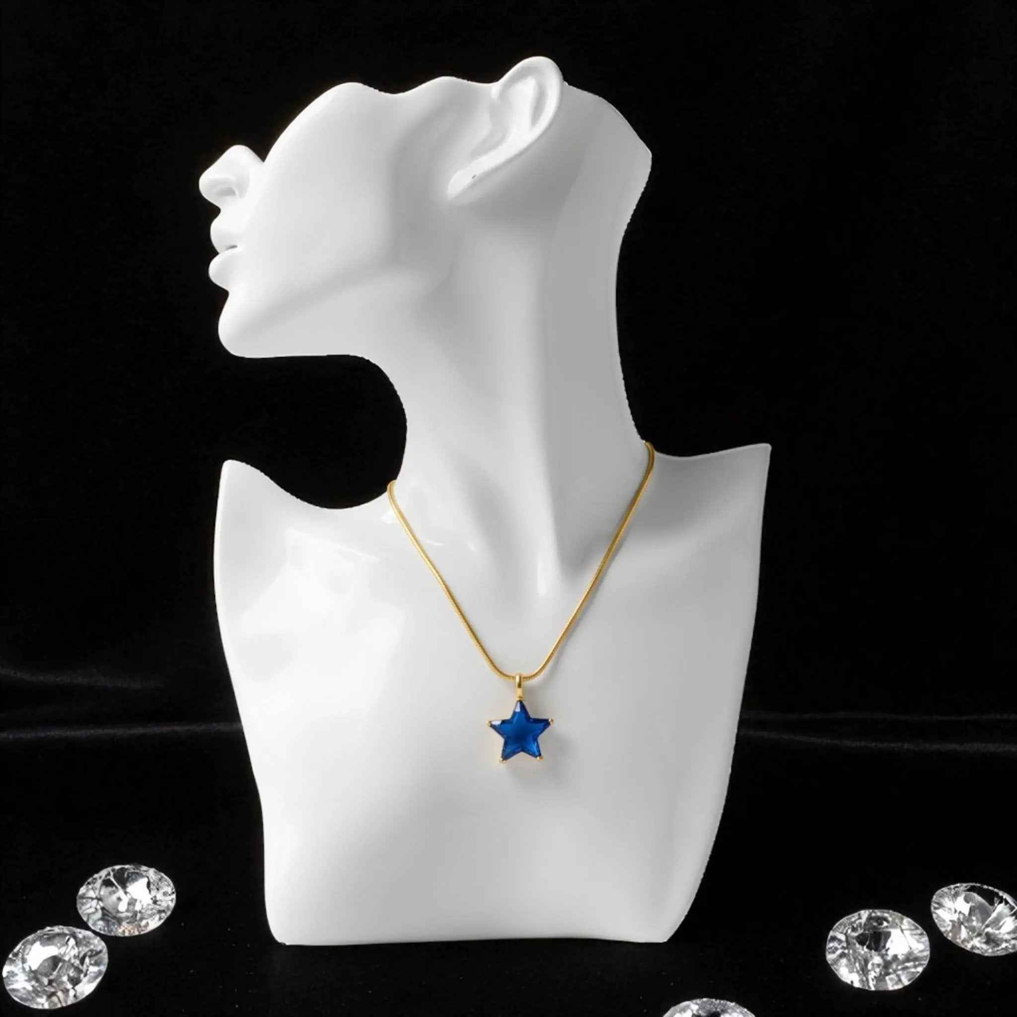 Celestial Blue Star Necklace