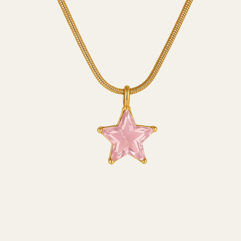 Blush Star  Necklace