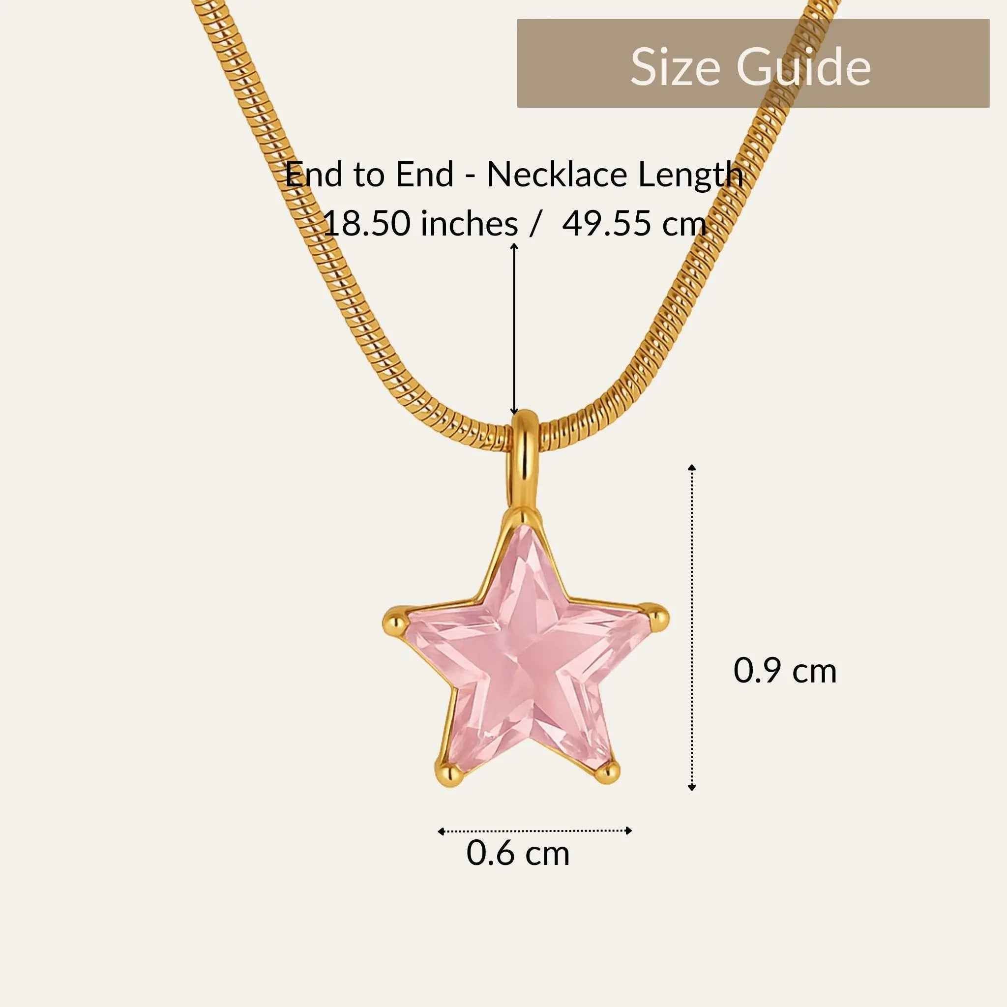 Blush Star  Necklace