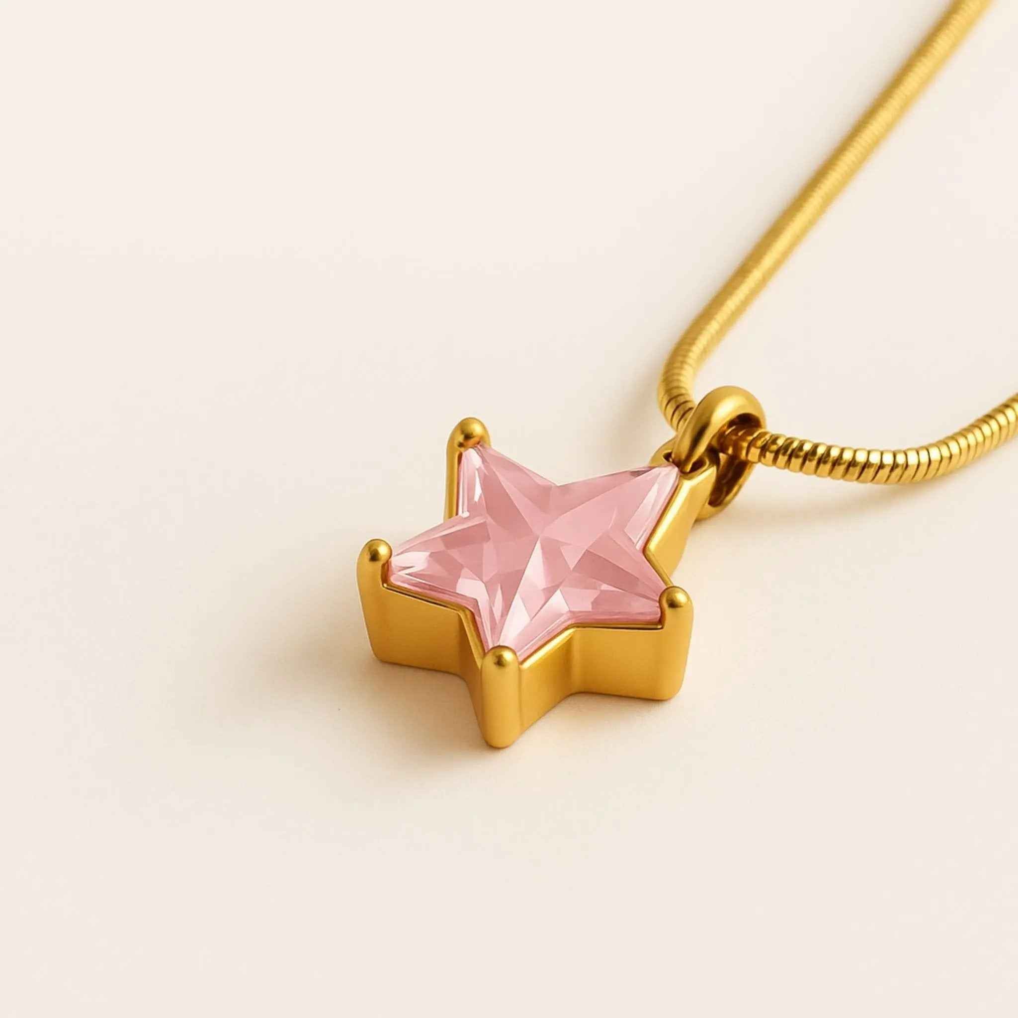Blush Star  Necklace