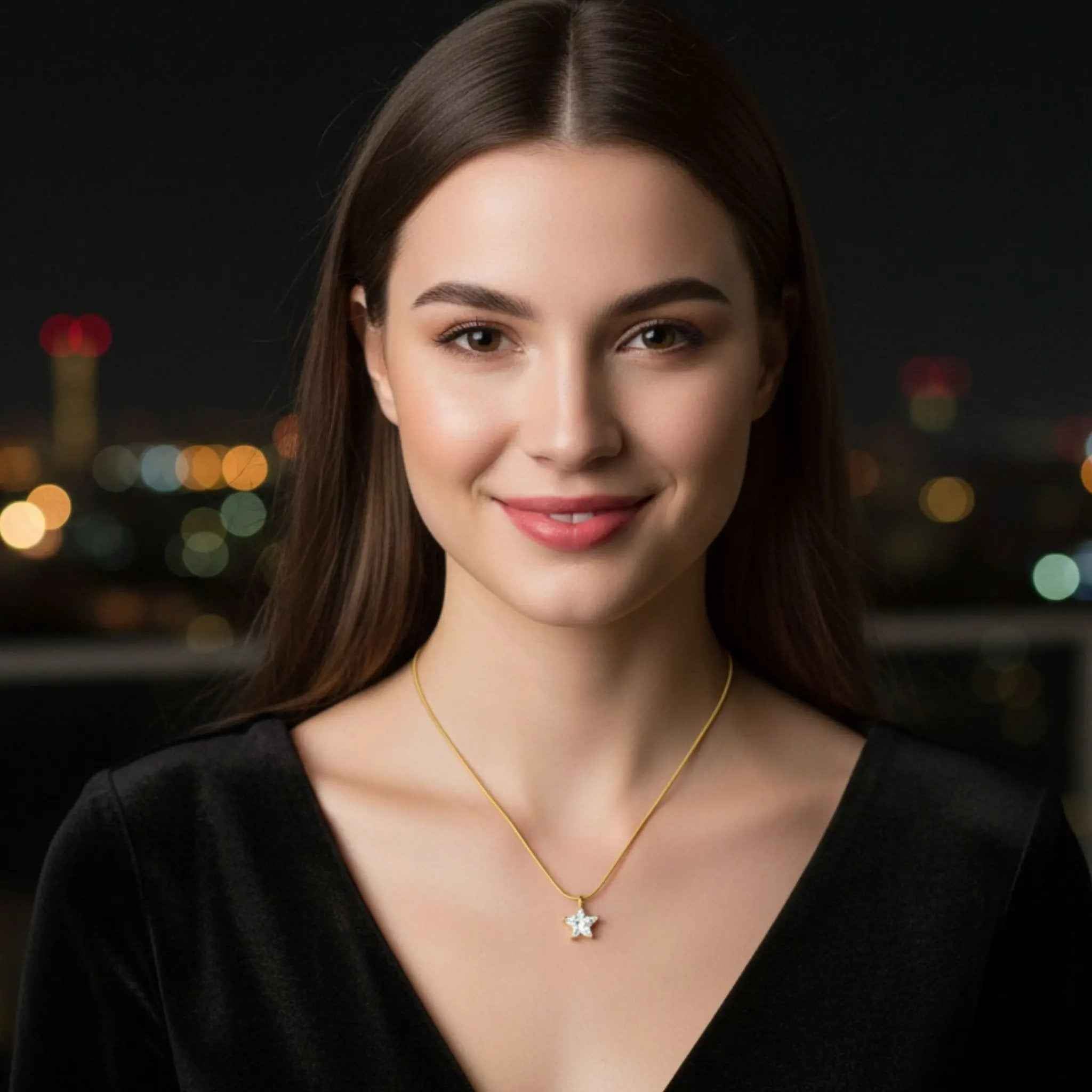 Moonbeam Star Necklace