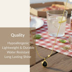 Noir Dewdrop Necklace