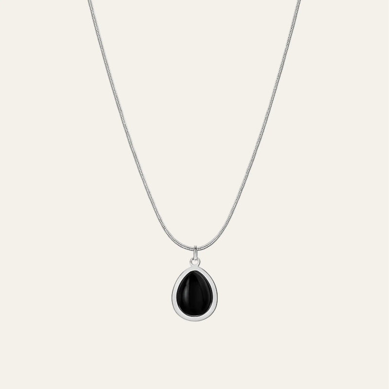 Onyx Dewdrop Necklace