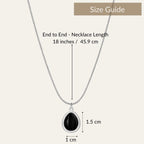 Onyx Dewdrop Necklace N3VO