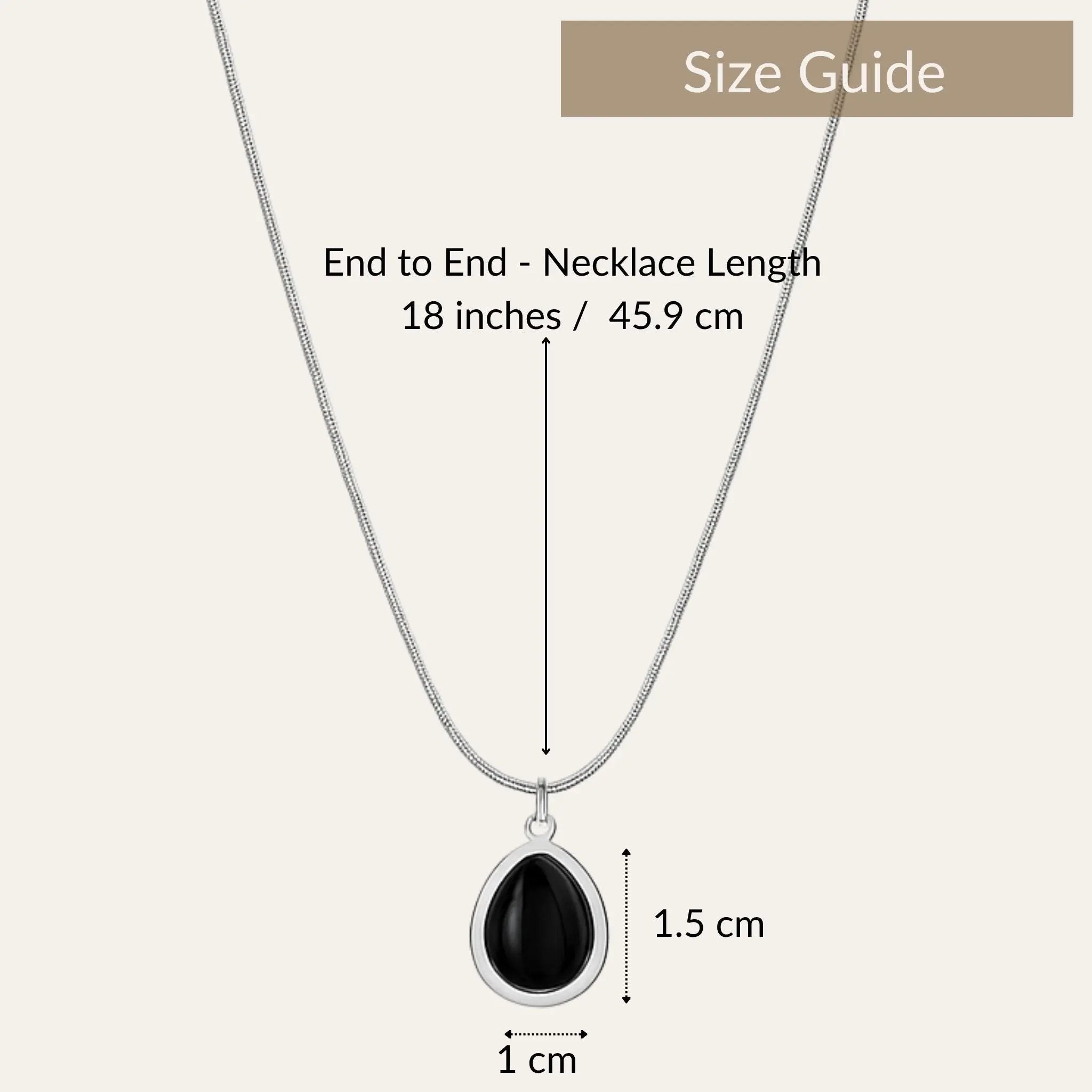 Onyx Dewdrop Necklace N3VO