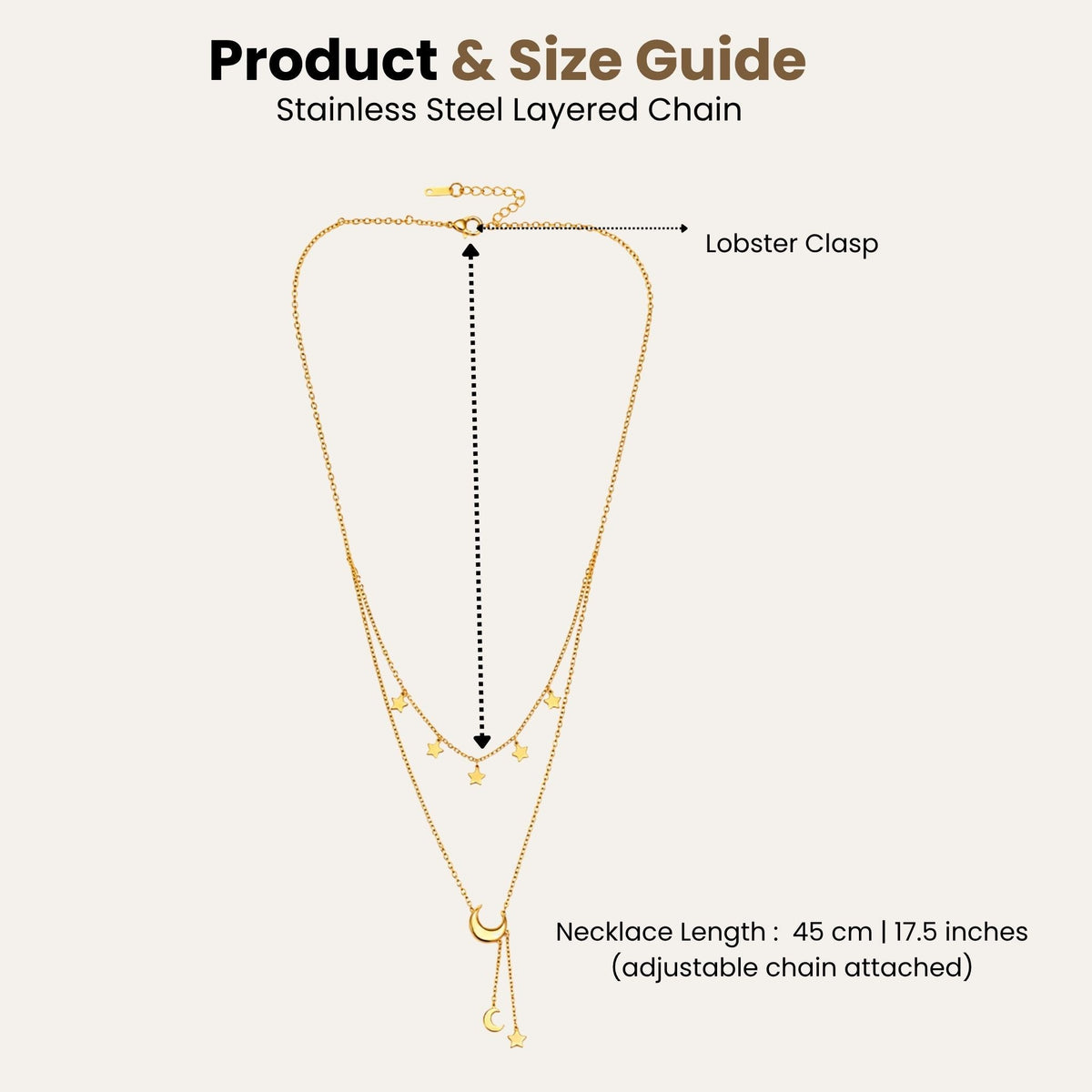 Celestial Layered Necklace N3VO