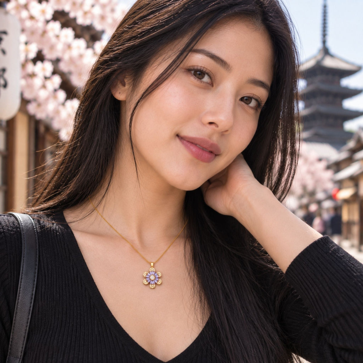Floral Pendant Necklace N3VO