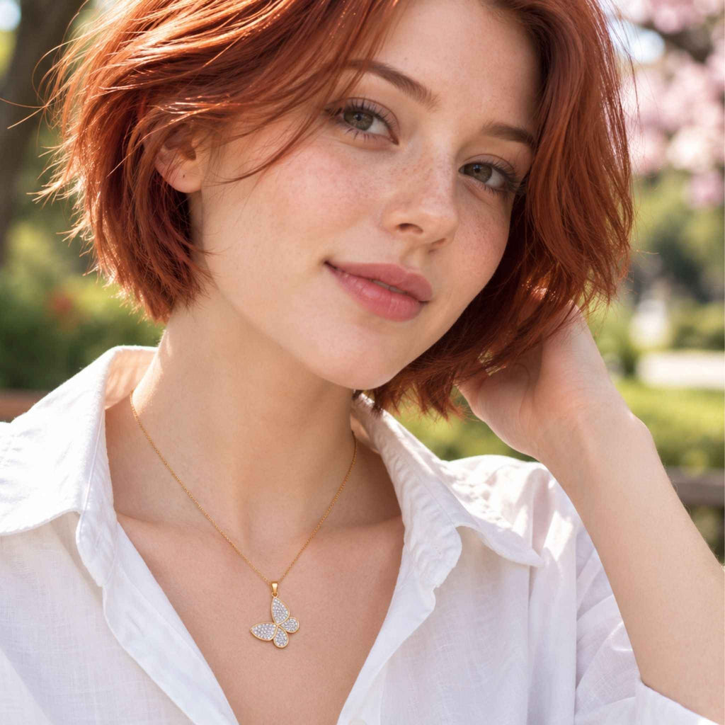 Butterfly Pendant Necklace