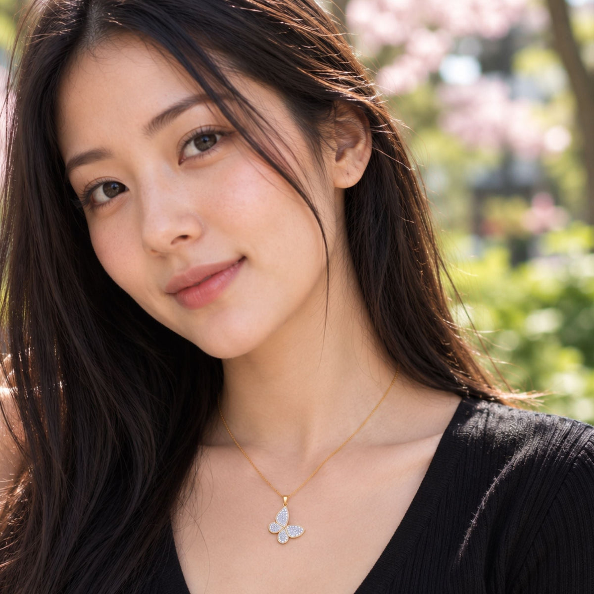 Butterfly Pendant Necklace N3VO