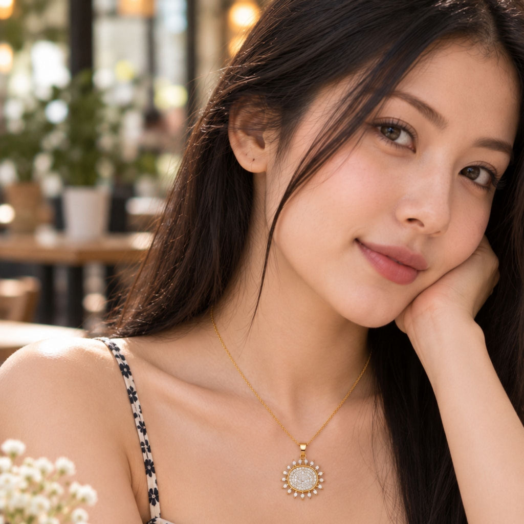 Sun Pendant Necklace N3VO