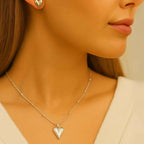 Silver Heartline Set