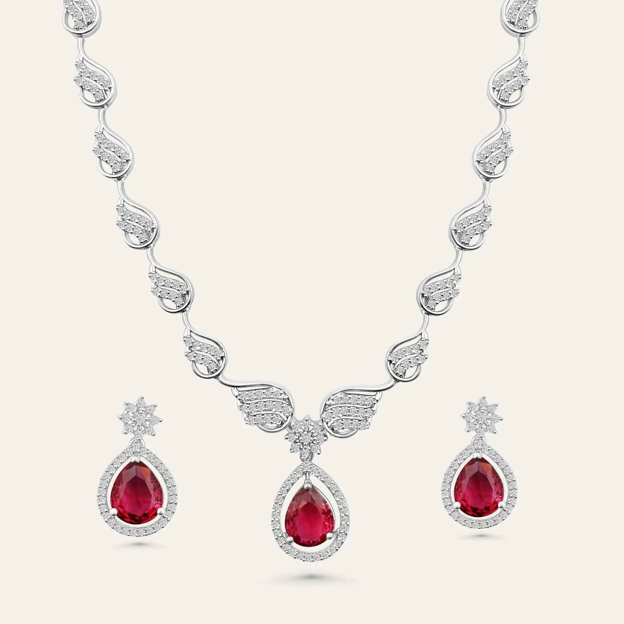 Crimson Jewelry Set