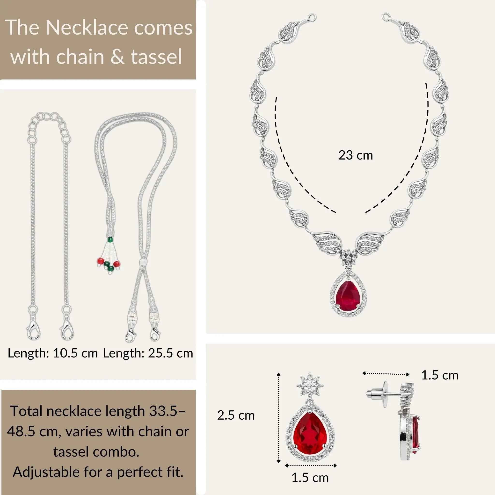 Crimson Jewelry Set
