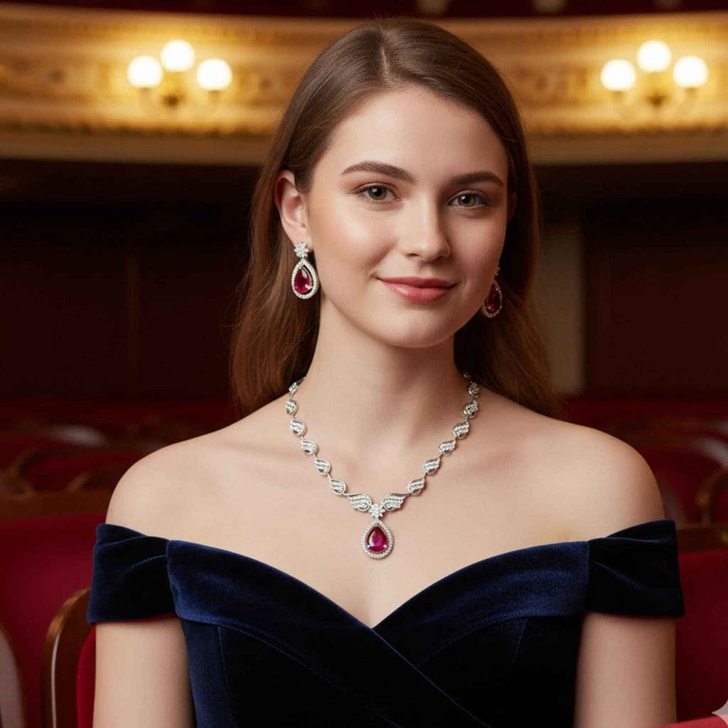 Crimson Jewelry Set