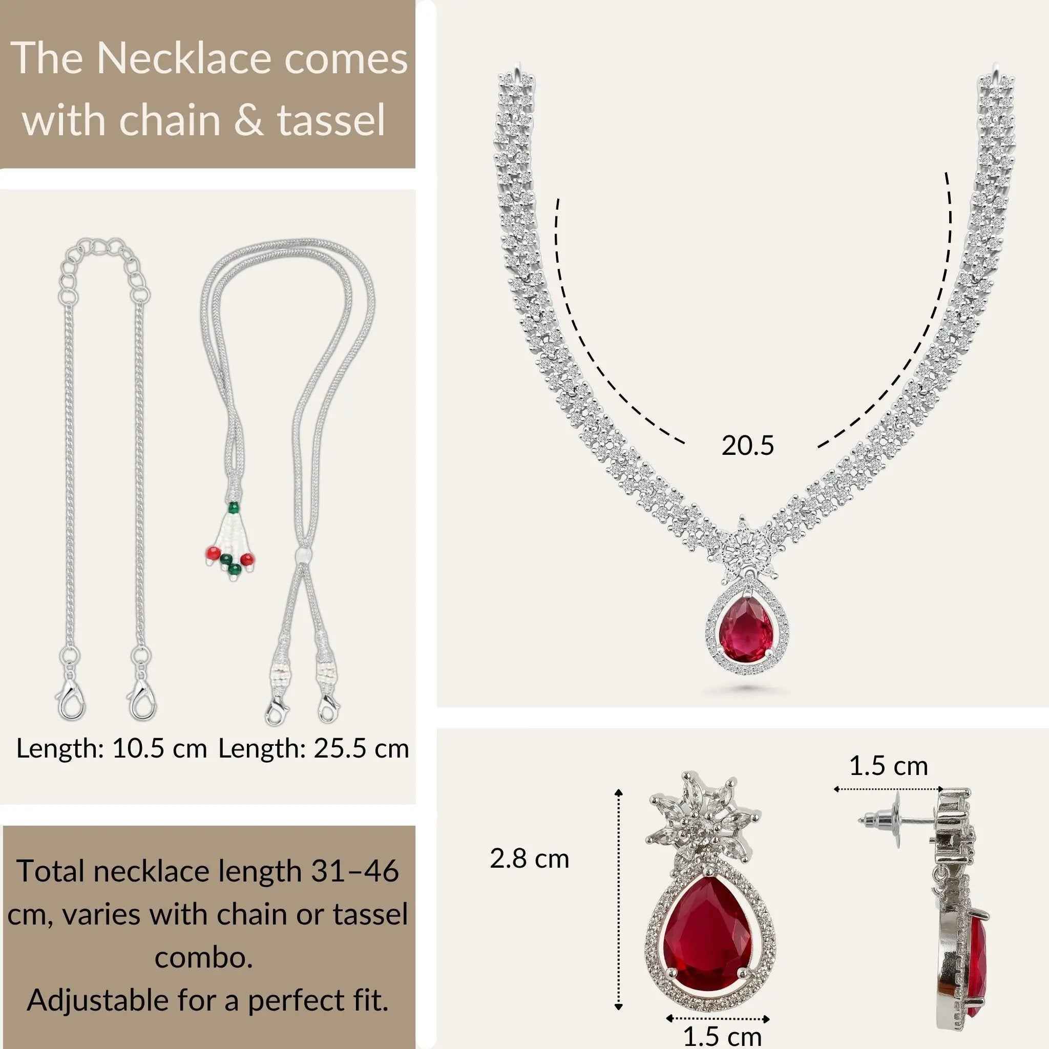 Crimson Star Jewelry Set