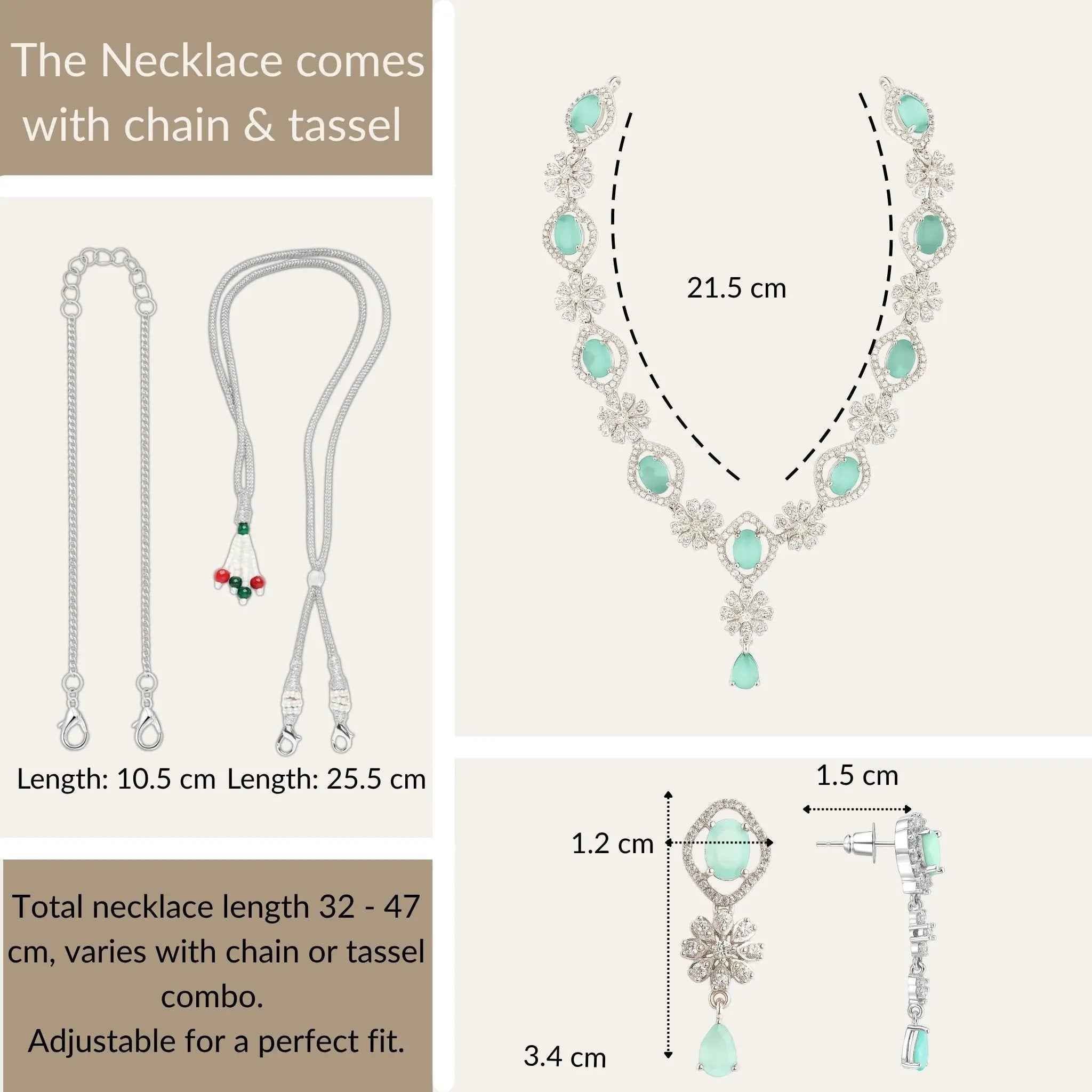 Aurora Aqua Bloom Jewelry Set