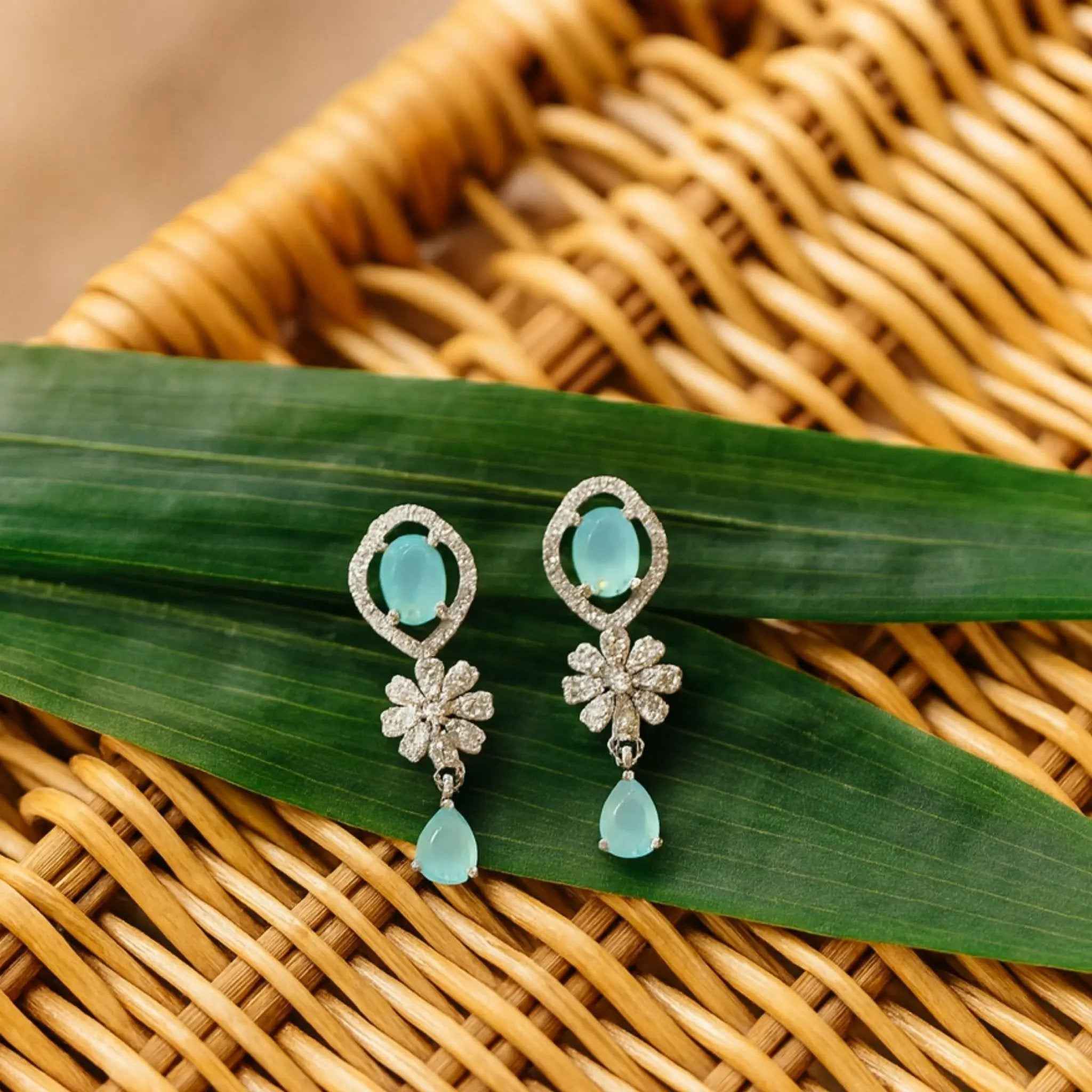 Aurora Aqua Bloom Jewelry Set