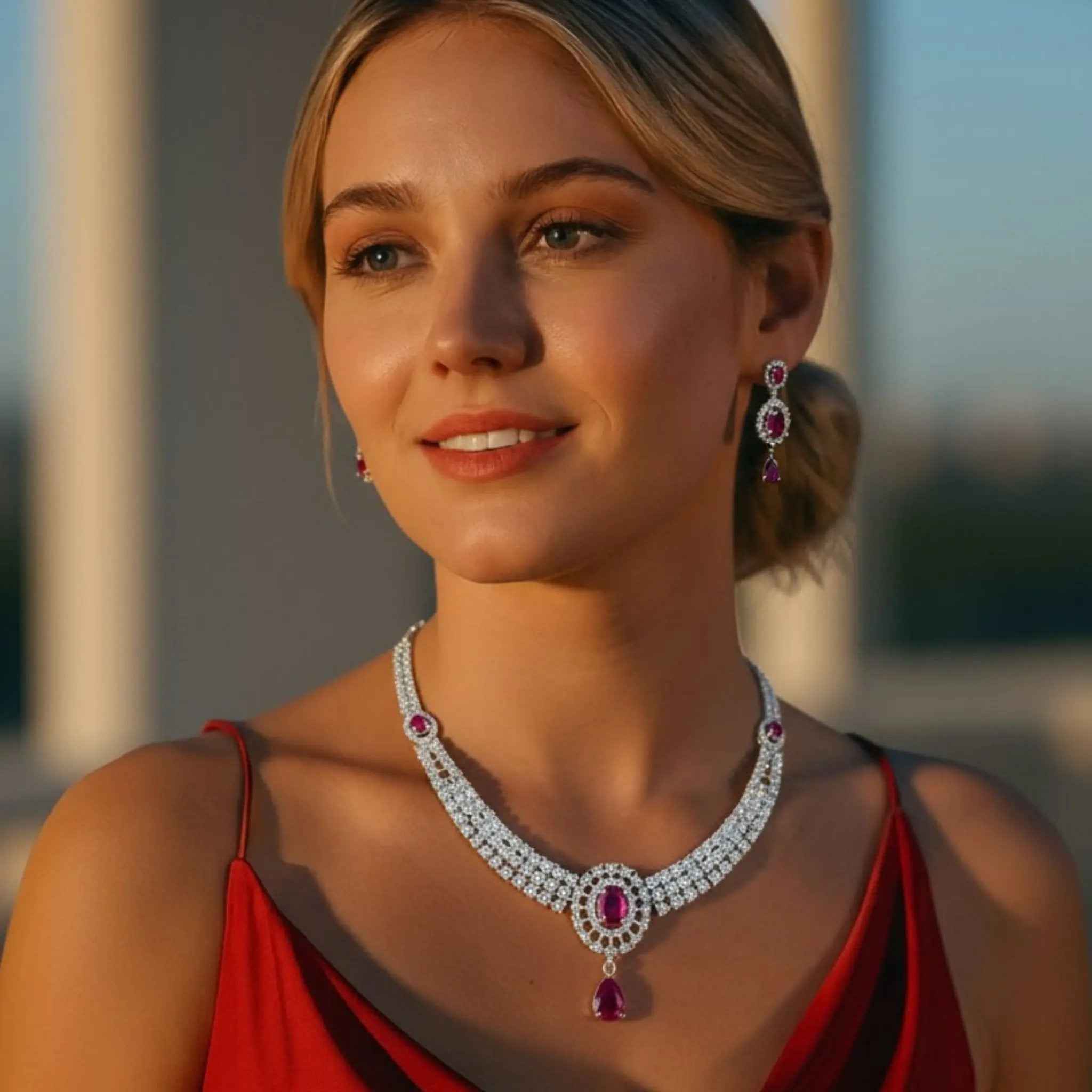 Crimson Imperial Jewelry Set