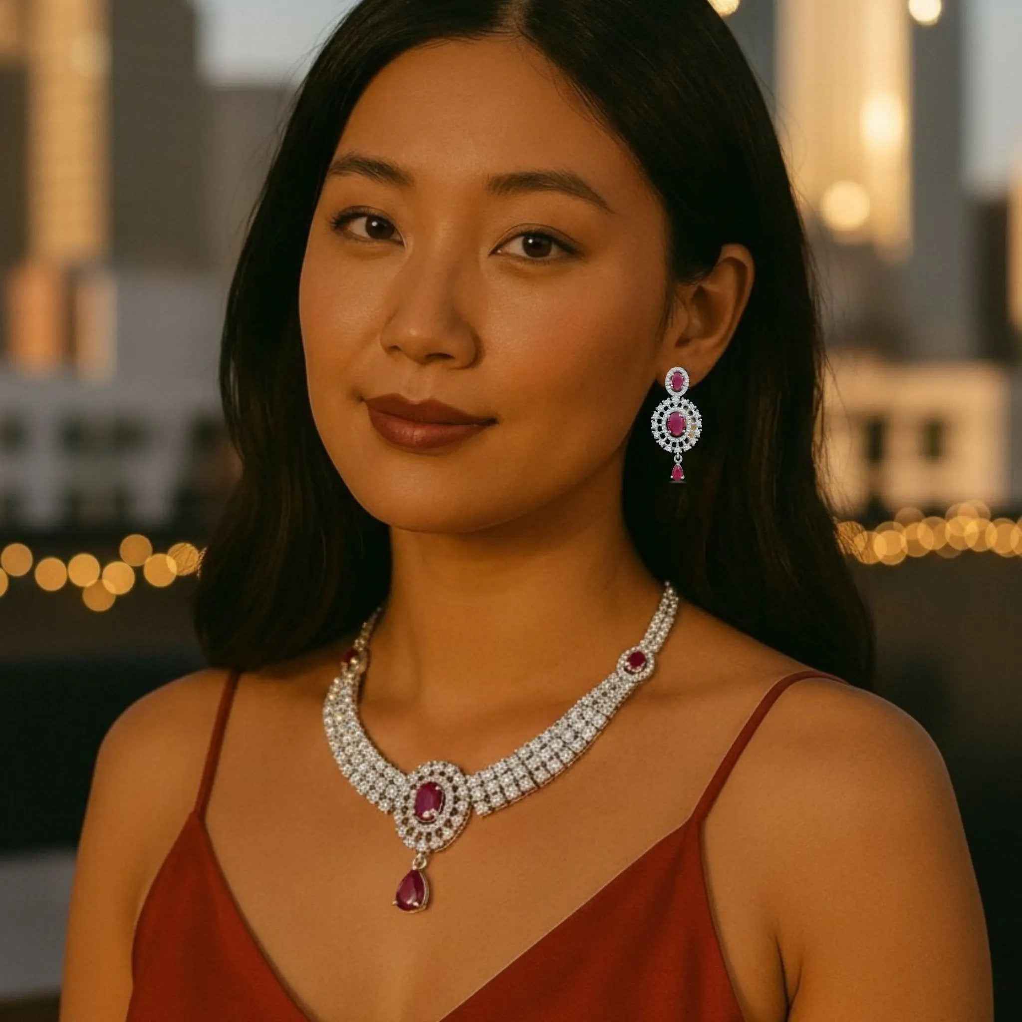 Crimson Imperial Jewelry Set