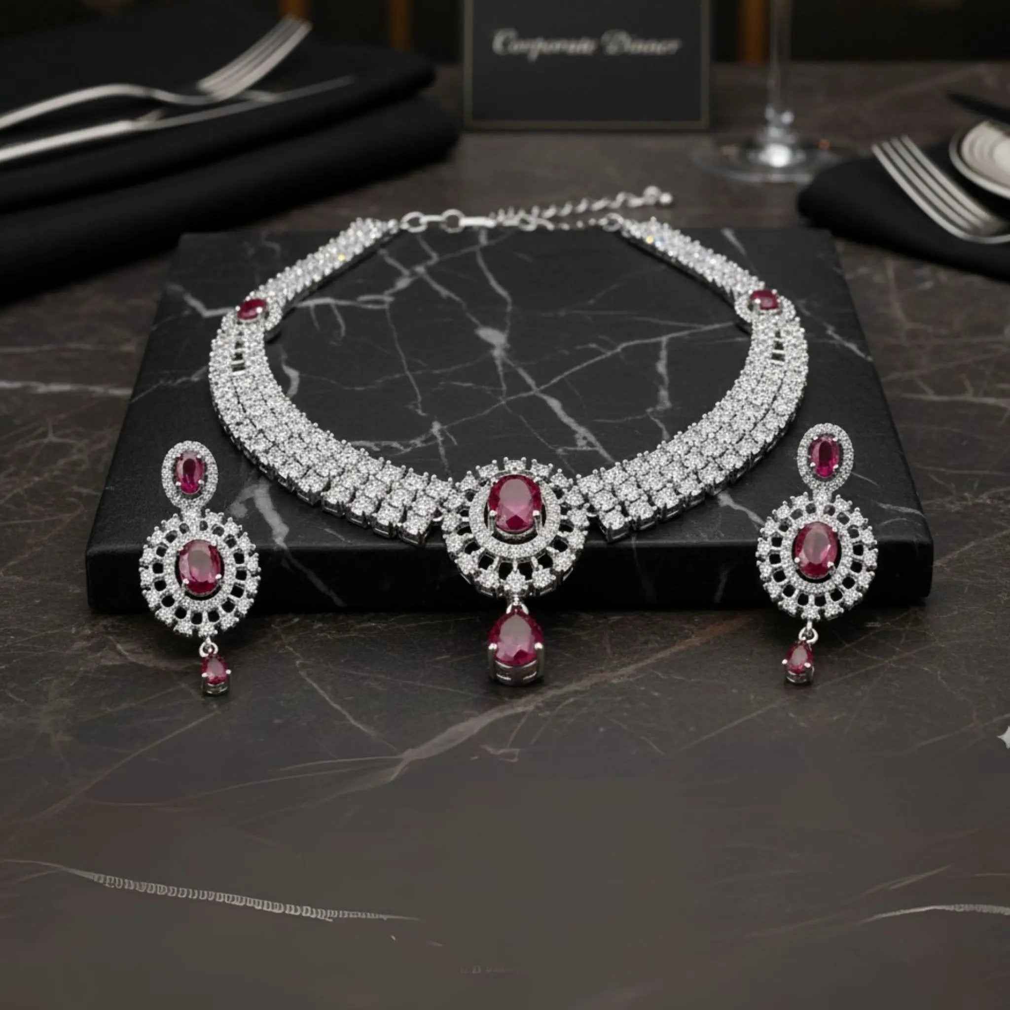 Crimson Imperial Jewelry Set